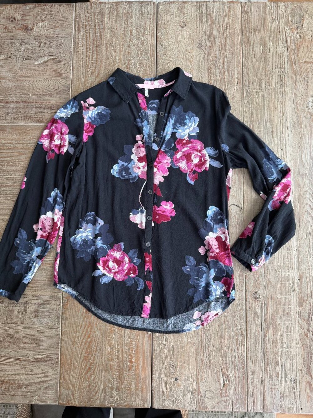JOULES Black Pink Button down